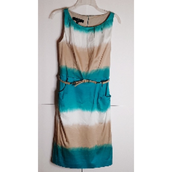 Nine West Dresses & Skirts - 😺Nine West Ombre Midi Dress Blue/Grn/Wt Sz 8